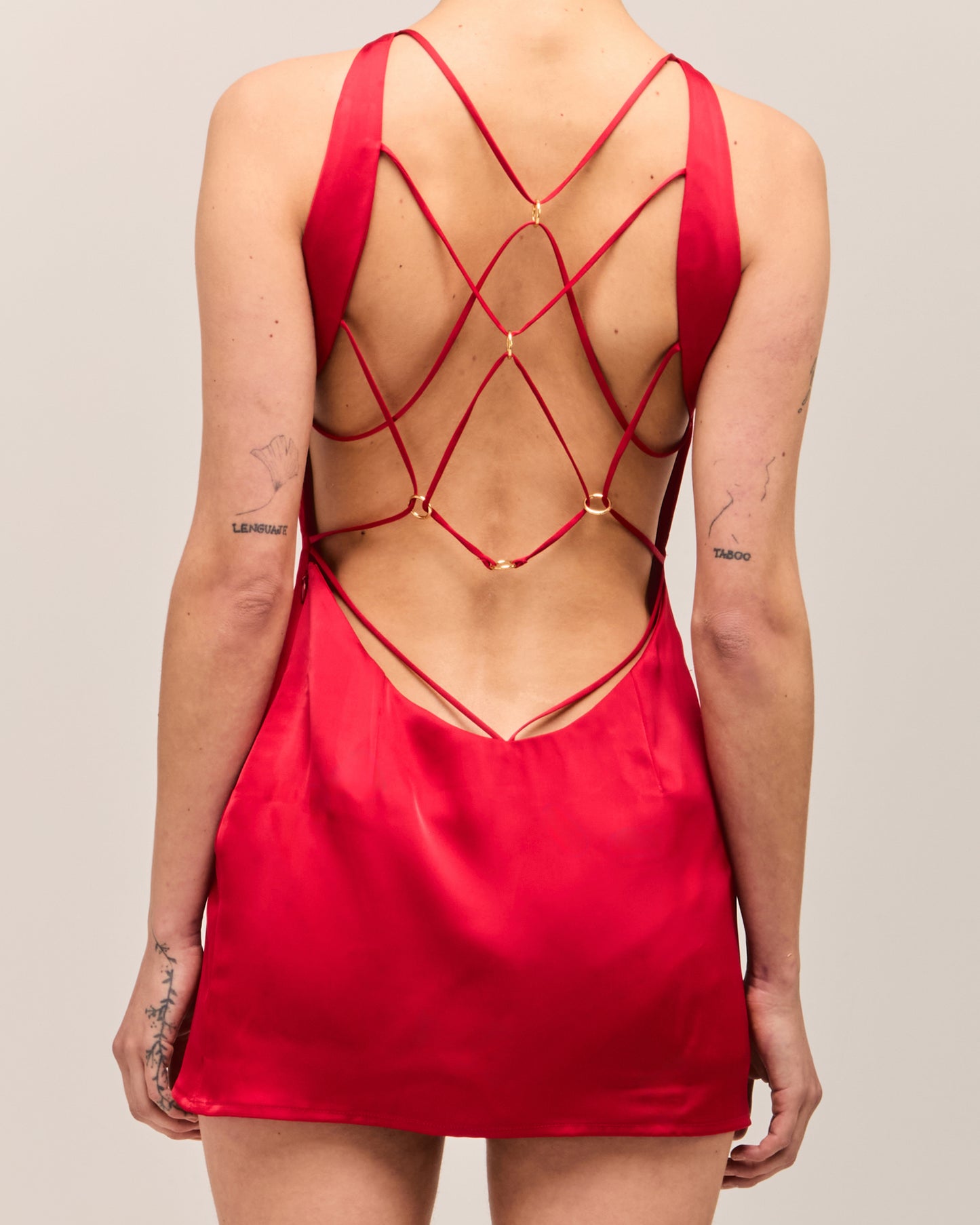 Vestido Presas Vermelho