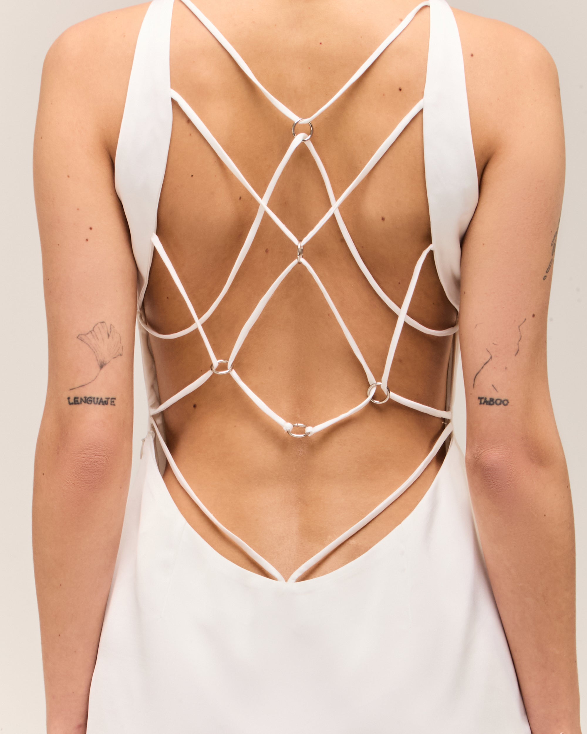 Vestido Presas Off-White