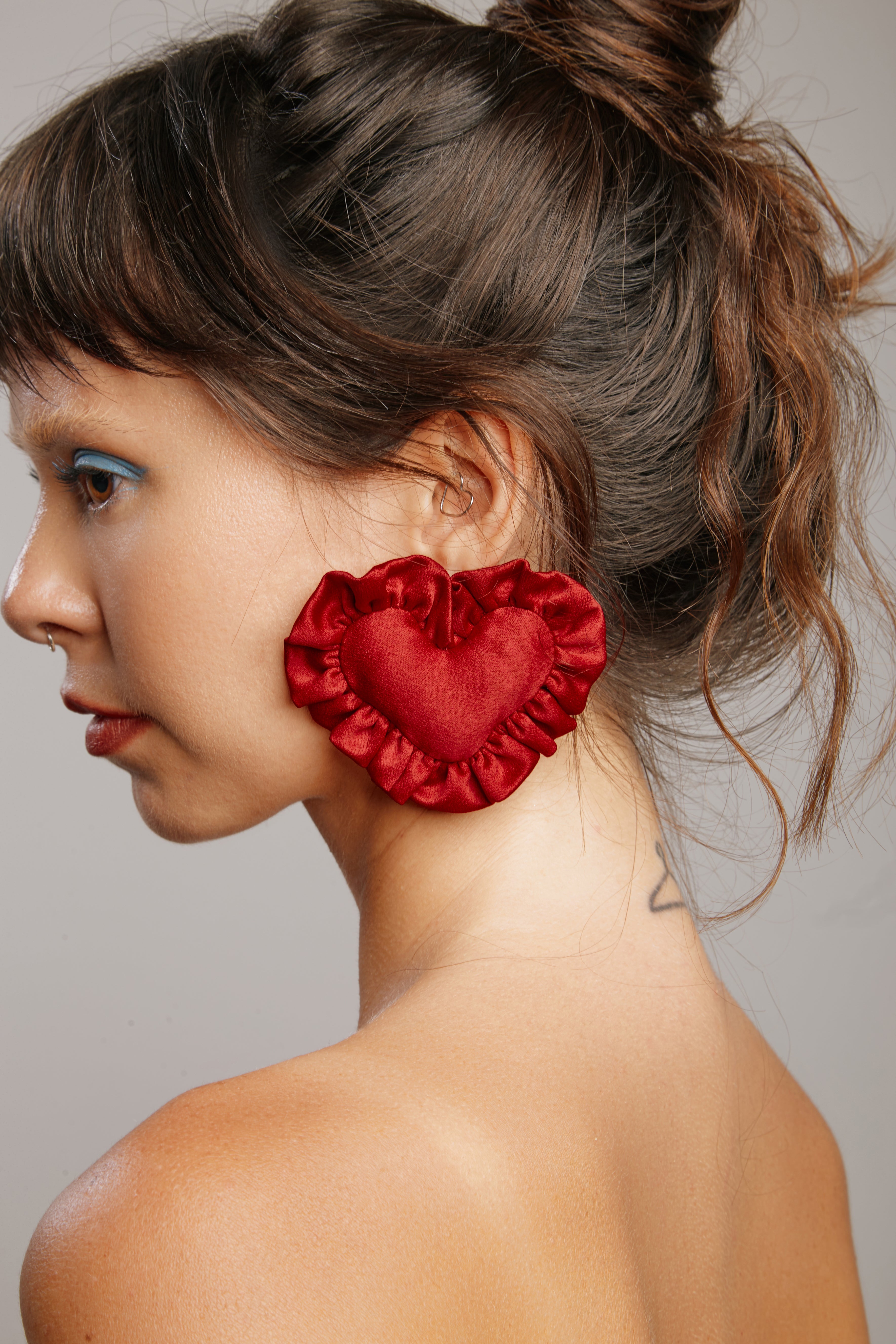 Brinco Coração Vermelho