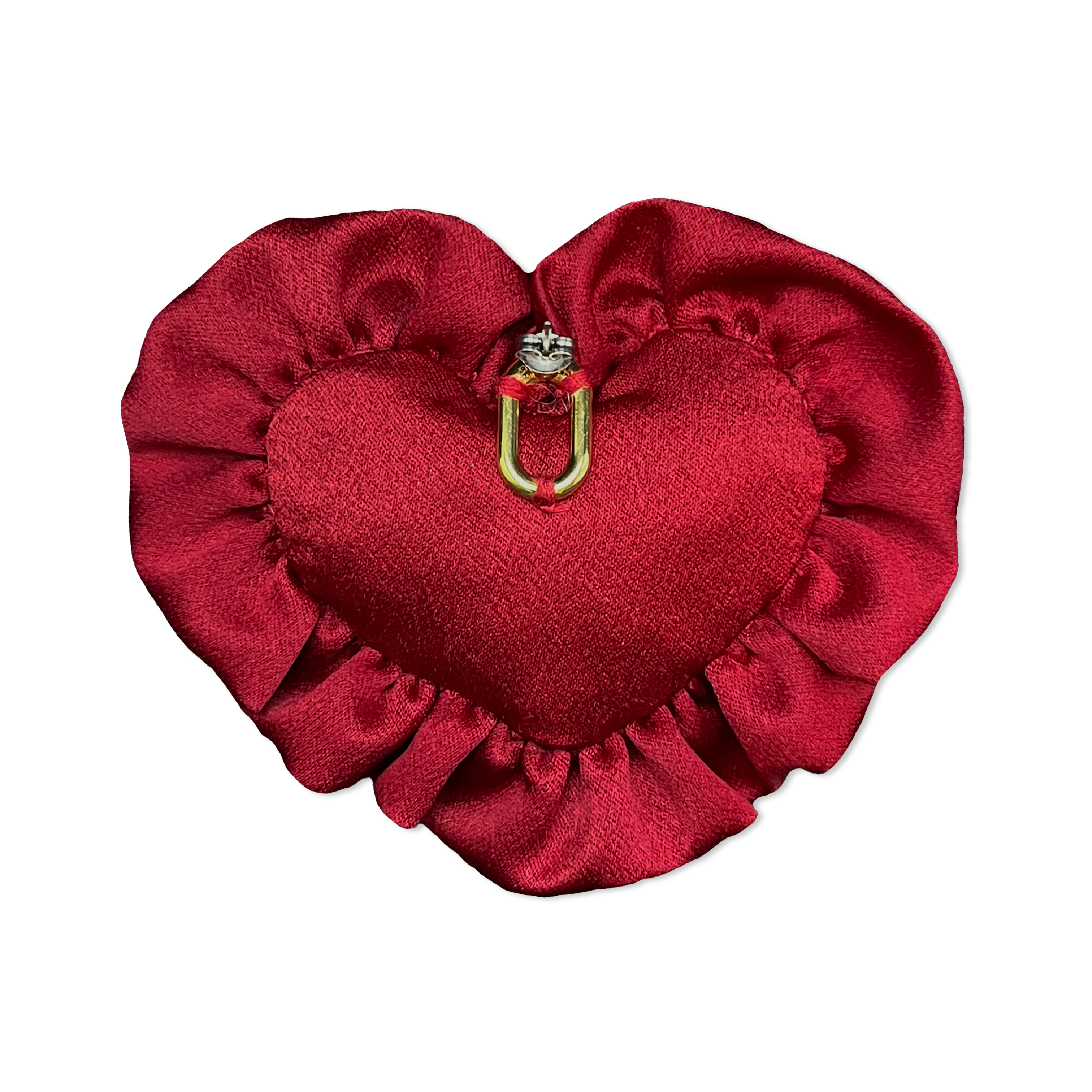 Brinco Coração Vermelho