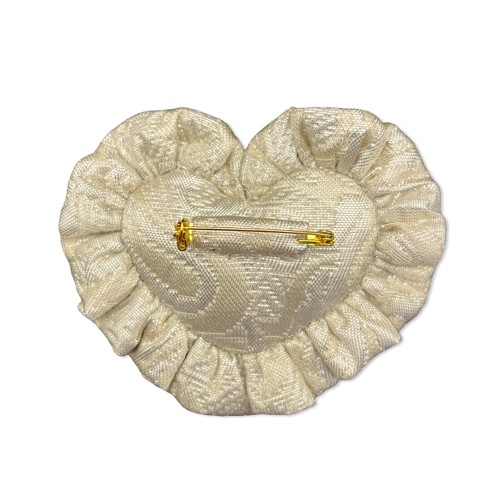 Broche Coração Vanilla