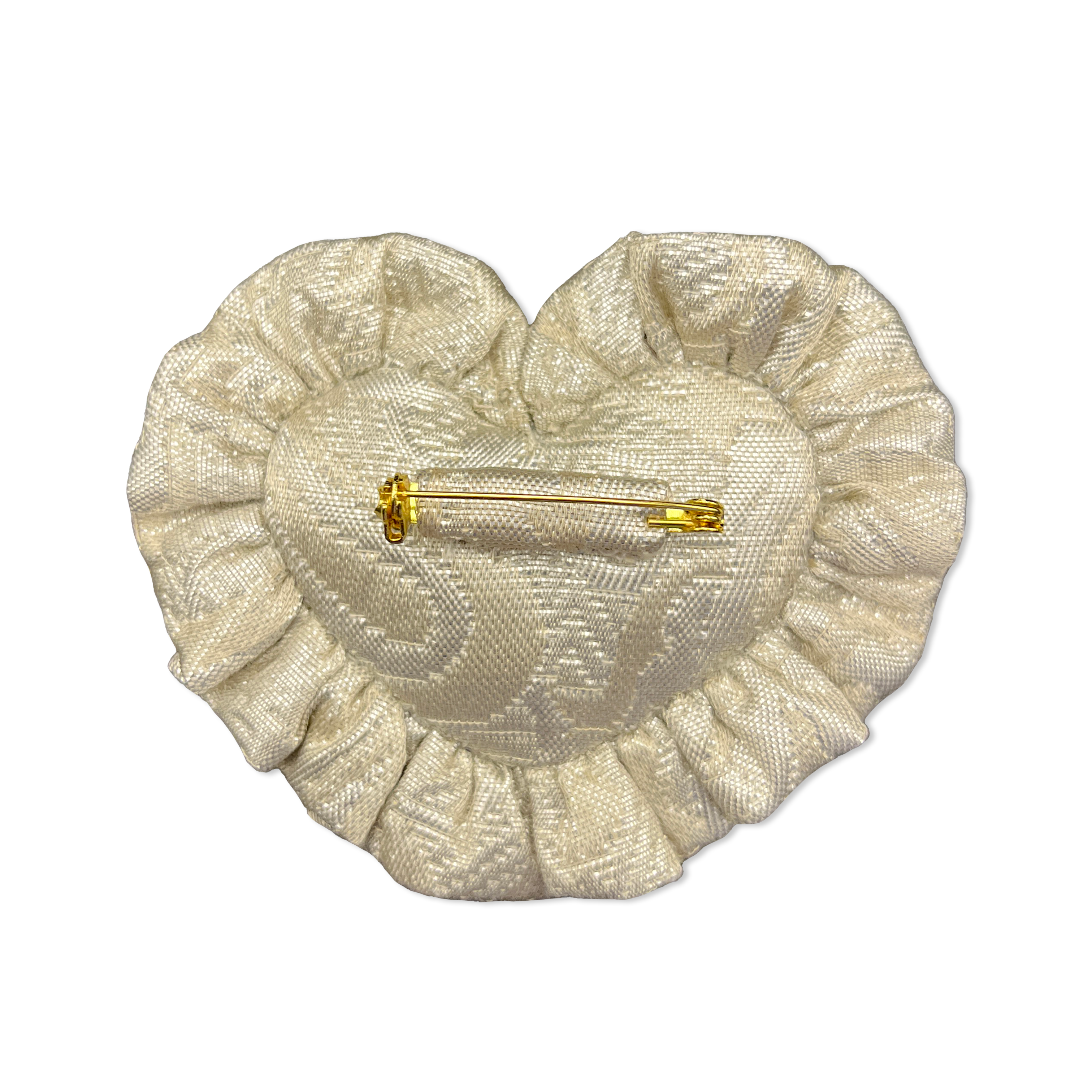 Broche Coração Vanilla