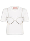 Baby Tee Strass Off-White