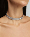Chocker Passa Fita Prateado