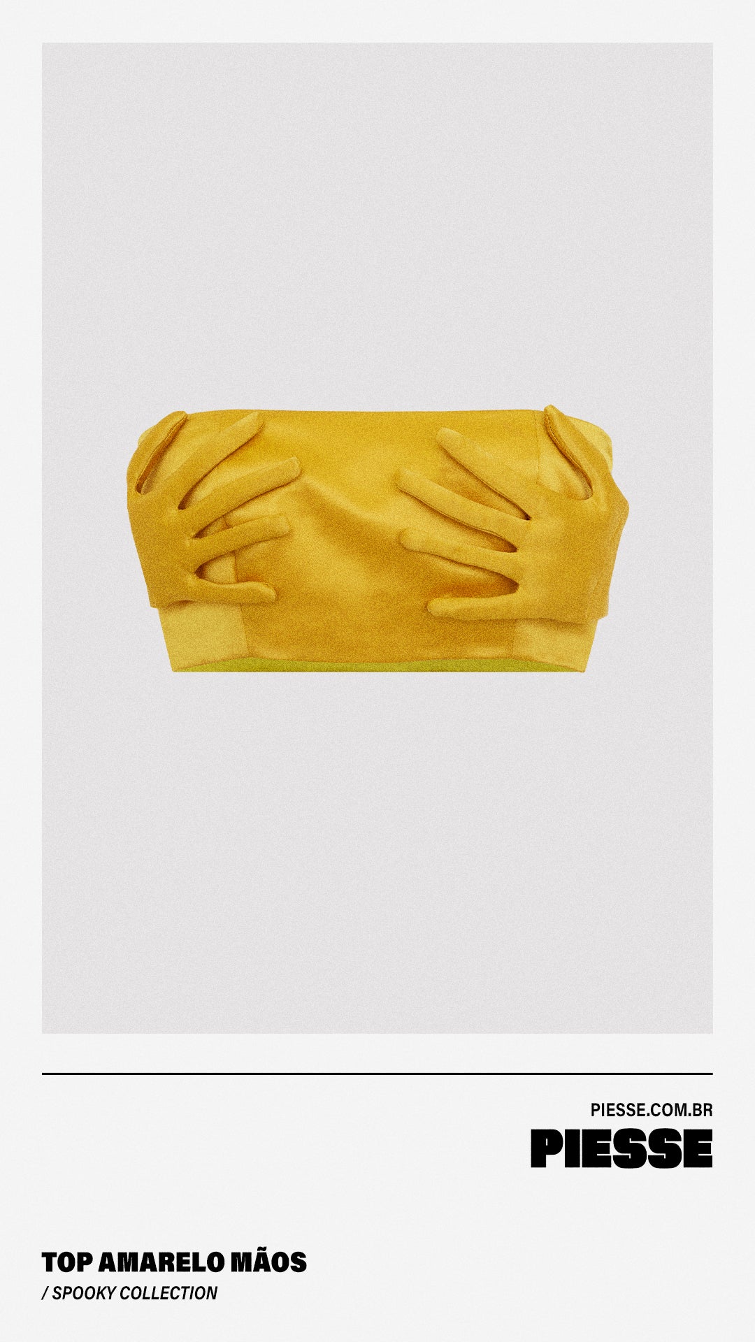 Top Amarelo Mãos