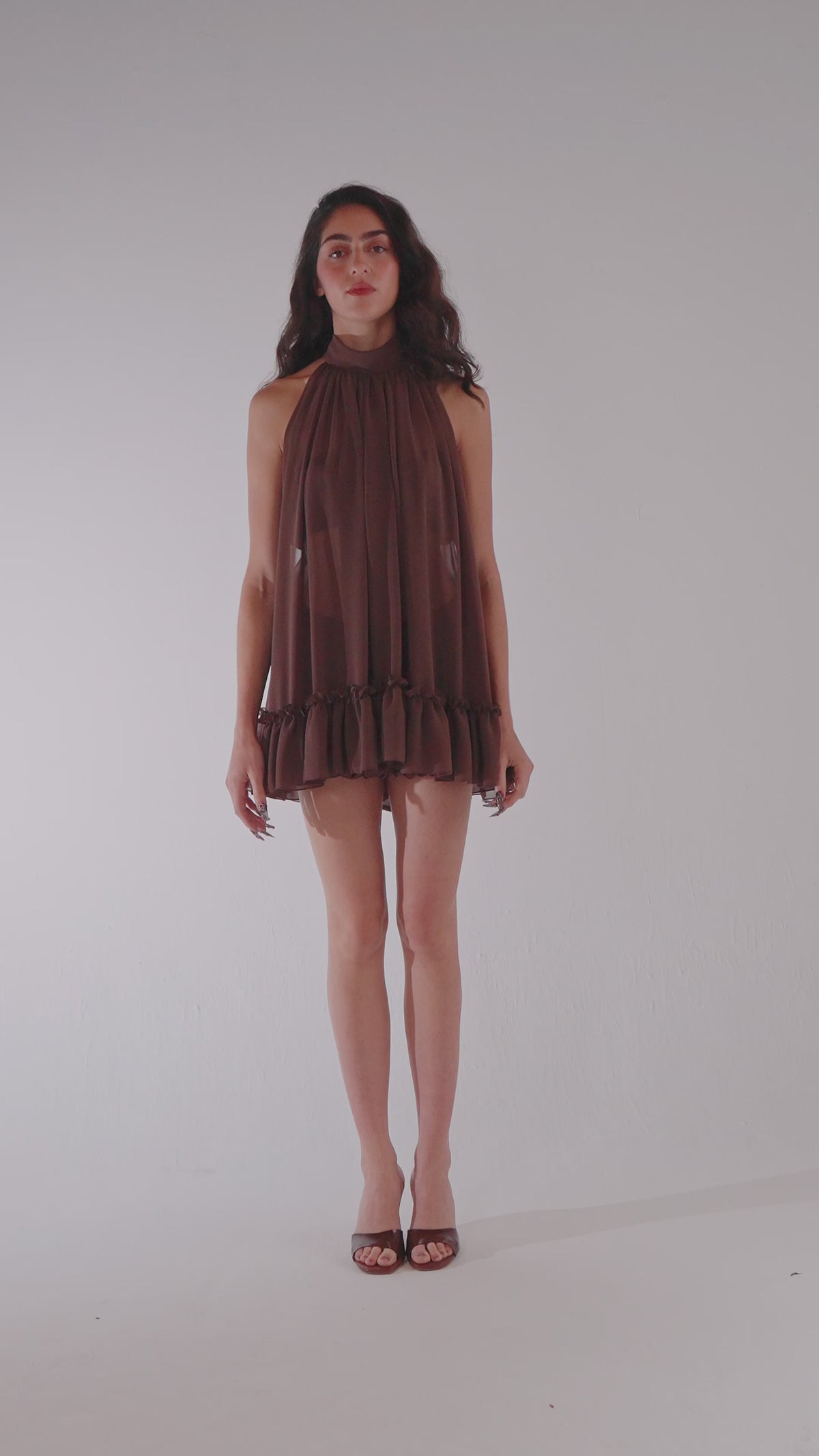 Vestido Coraline Marrom
