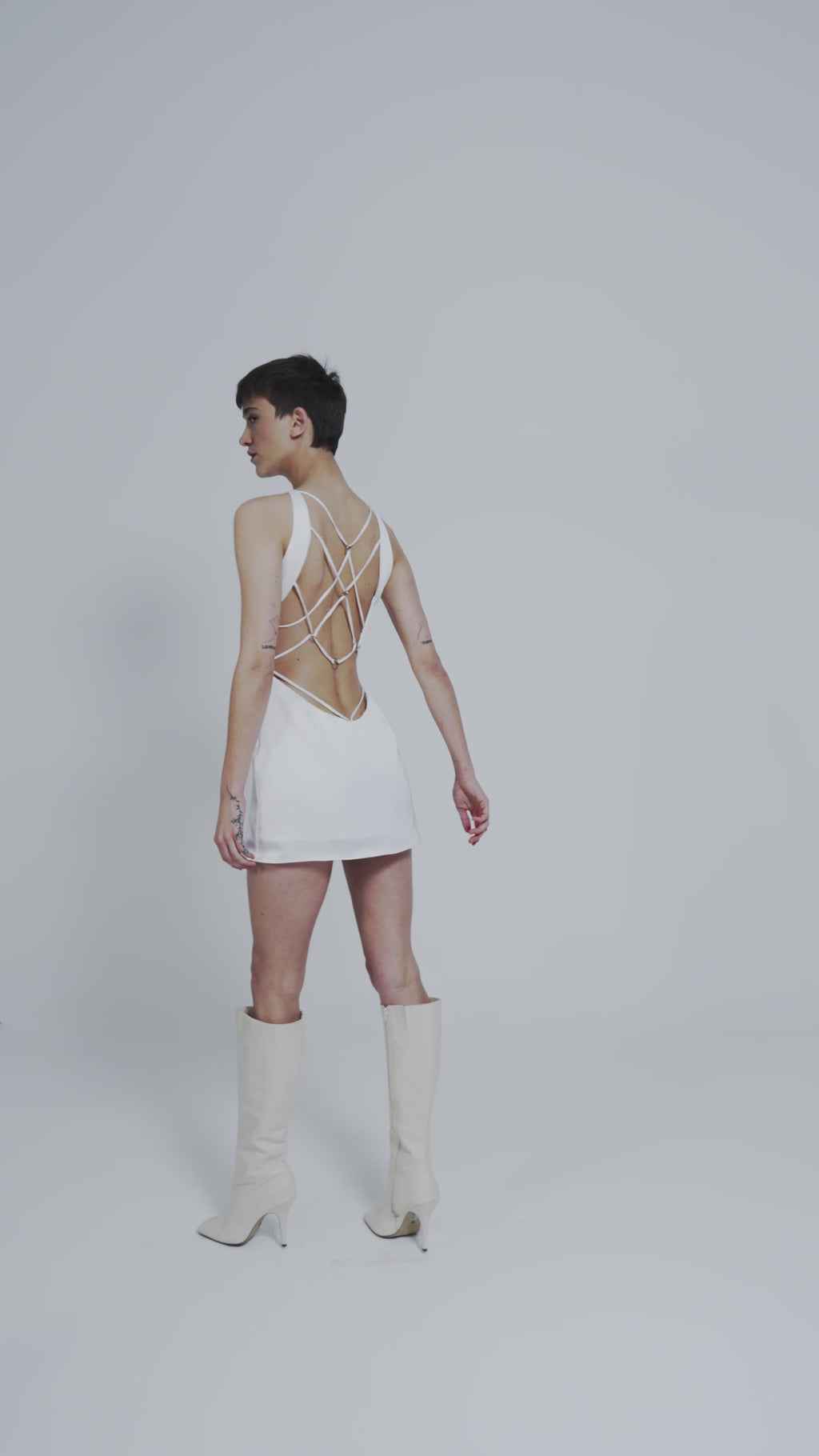 Vestido Presas Off-White