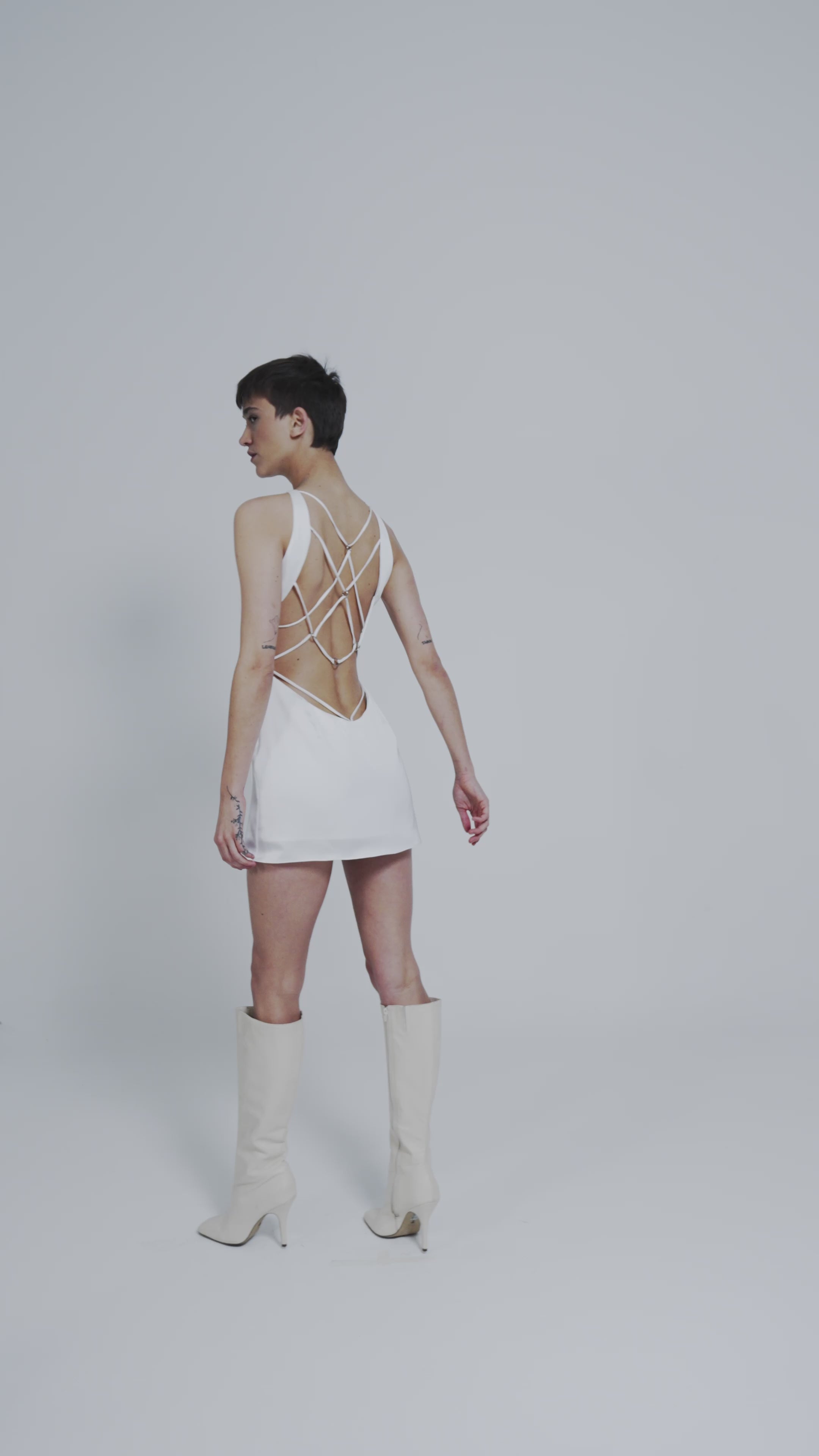 Vestido Presas Off-White